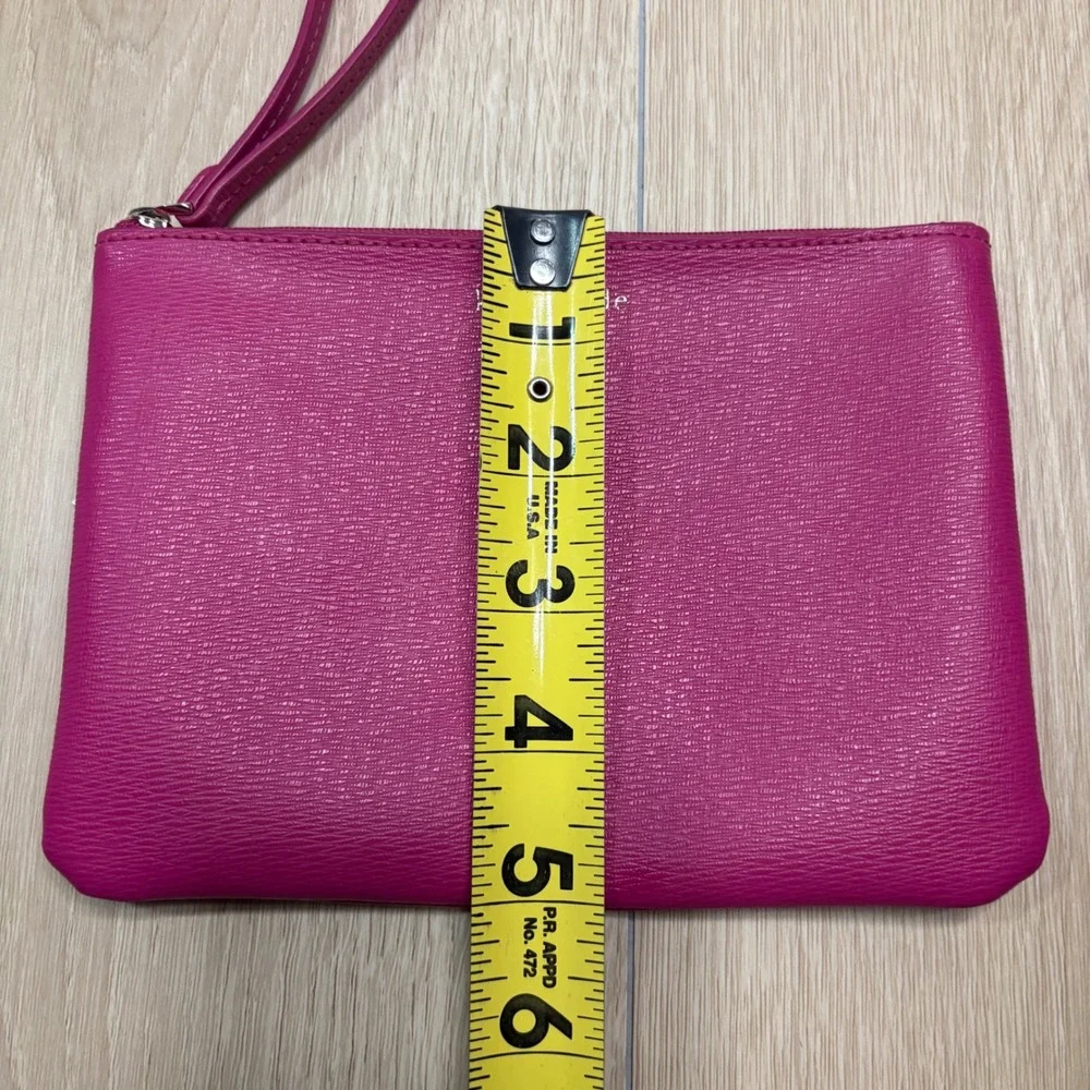 Kate Spade Keaton Small Pouch Wristlet Magenta Pink Clutch K6202